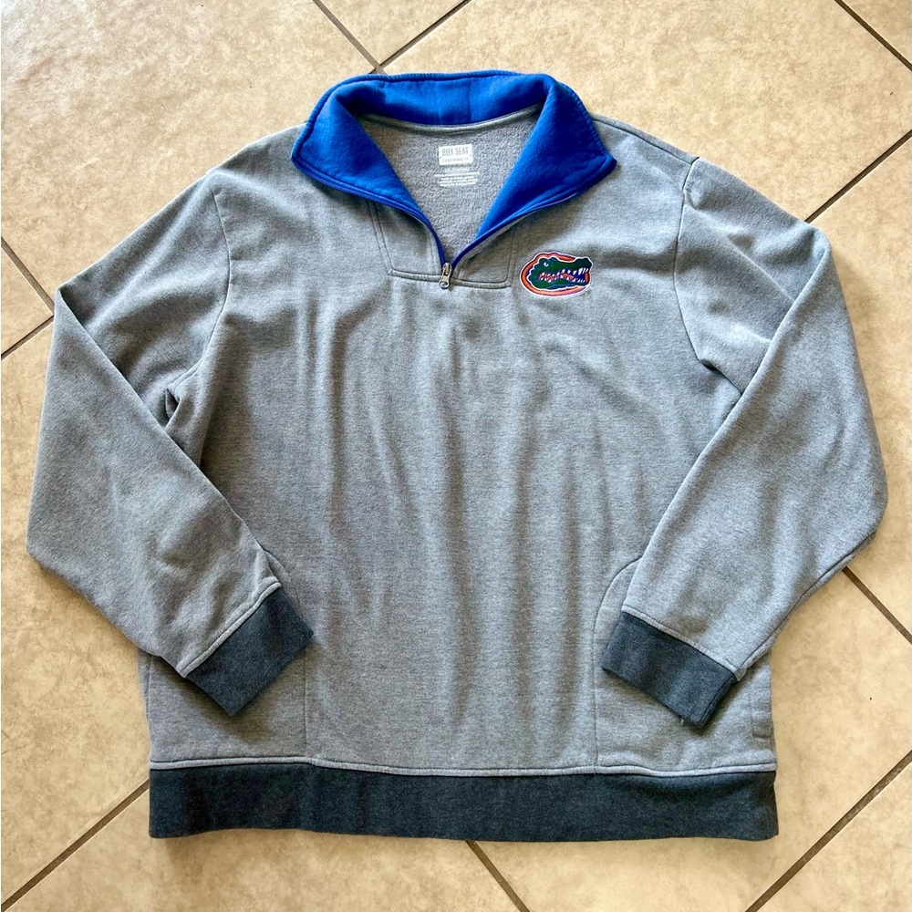 Florida Gators Pullover with Zipper Collar and Pockets - Size 2XL